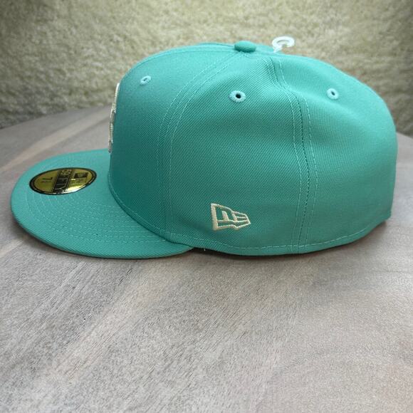 Boston Red Sox New Era Mint Green Hat 2004 World Series Patch Size 7 3/4 Rare - Picture 6 of 15